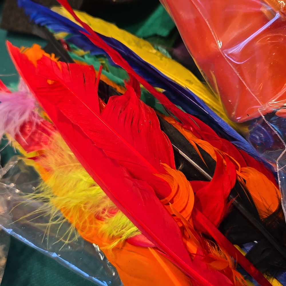 Craft Supplies Assortment with Felt and Feathers - Picture 3 of 8